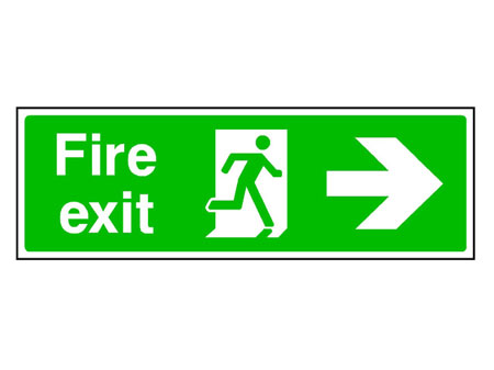 Fire Exit Right Arrow