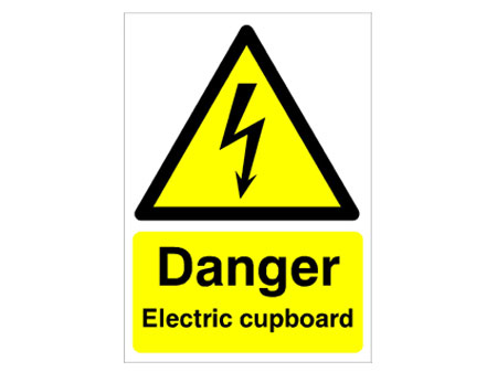 Electric Cupboard Warning