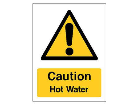 Caution Hot Water