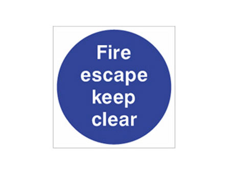 Fire Escape Door Sign