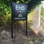 EHD London powder-coated sign - Mirage Signs