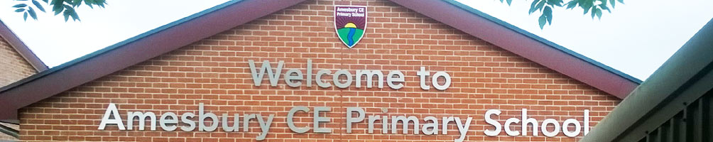 amesbury CE school sign